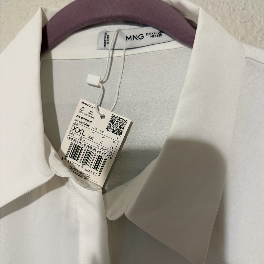 Mango Elegant White Blouse - Picture 4 of 6